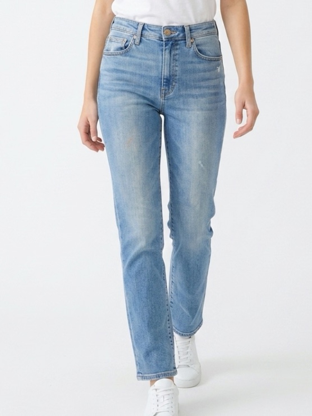 Joe's Jeans The Callie High Rise Cropped Boot Jeans Blue W28 Medium Wash